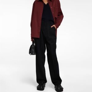 The Frankie Shop Charcoal Wool Trousers